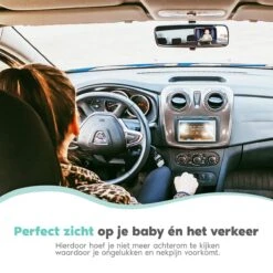 Autospiegel Baby - Verstelbare Achteruitkijkspiegel - Babyspiegel Voor Achterbank - Baby On Board Met Zuignap -Aanbiedingen BIBS Winkel 1200x1200 3205
