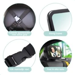 Autospiegel Baby - Verstelbare Achteruitkijkspiegel - Babyspiegel Voor Achterbank - Baby On Board Met Zuignap -Aanbiedingen BIBS Winkel 1200x1200 3208