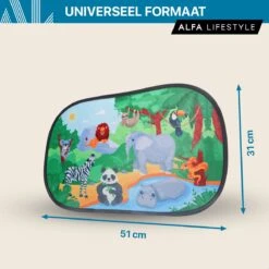 ALFA LIFESTYLE® Statische Zonneschermen – SHADE PRO V4- Jungle – Zonnescherm Auto Baby – UV Protectie Bescherming - 2 Stuks -Aanbiedingen BIBS Winkel 1200x1200 3240