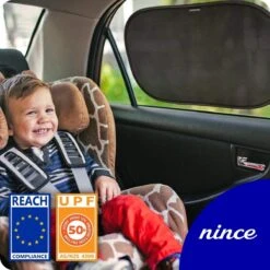 Nince Zonnescherm Auto Zijraam Van Hoge Kwaliteit - Set Van 2 - Extra Donker -Aanbiedingen BIBS Winkel 1200x1200 3258