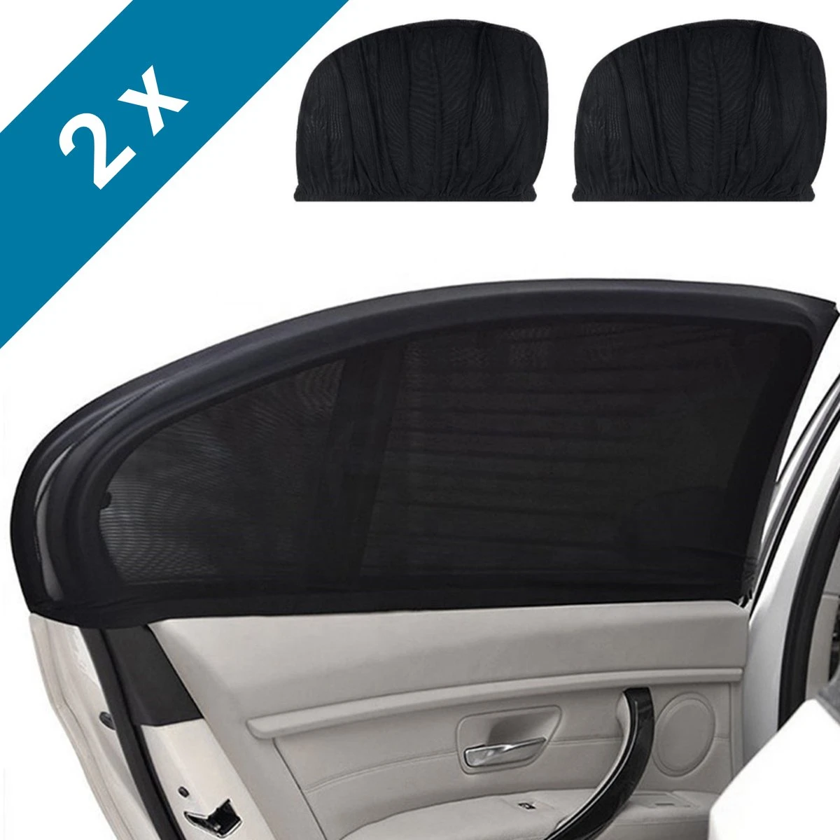 ALFA LIFESTYLE® Luxe Zonneschermen Auto - SHADE PRO V1 - UV Protectie Bescherming - 2 Stuks 1 ALFA LIFESTYLE® Luxe Zonneschermen Auto - SHADE PRO V1 - UV Protectie Bescherming - 2 Stuks