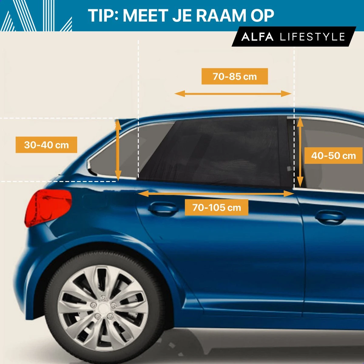 ALFA LIFESTYLE® Luxe Zonneschermen Auto - SHADE PRO V1 - UV Protectie Bescherming - 2 Stuks 12 ALFA LIFESTYLE® Luxe Zonneschermen Auto - SHADE PRO V1 - UV Protectie Bescherming - 2 Stuks - Afbeelding 12