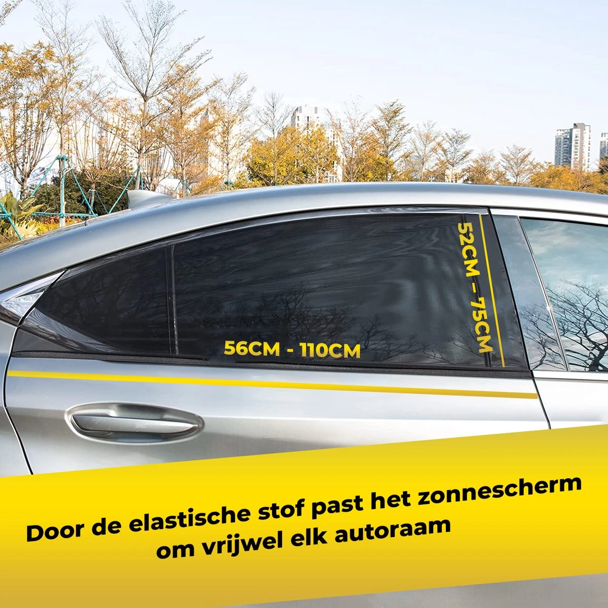 MostEssential Premium Zonnescherm Auto Baby – Zonnescherm Auto Zijruit - Zonwering Auto Voor Baby En Kind – UV Protectie - Zonder Zuignappen - Inclusief Luxe Opbergtas 5 MostEssential Premium Zonnescherm Auto Baby – Zonnescherm Auto Zijruit - Zonwering Auto Voor Baby En Kind – UV Protectie - Zonder Zuignappen - Inclusief Luxe Opbergtas - Afbeelding 5