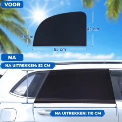 Nince Zonnescherm Auto Zijraam - Overtrek - Set Van 2 Extra Donker -Aanbiedingen BIBS Winkel 1200x1200 3286