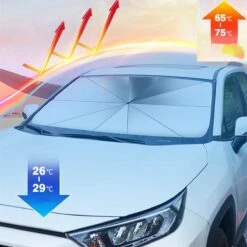 EXTRA GROOT Zonnescherm / Autoparaplu - Binnenkant Voorruit Auto - Opvouwbaar - Hitte En UV Bescherming 148X86cm 19 EXTRA GROOT Zonnescherm / Autoparaplu - Binnenkant Voorruit Auto - Opvouwbaar - Hitte En UV Bescherming 148X86cm -Aanbiedingen BIBS Winkel 1200x1200 3290