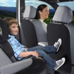 TDR-Autostoelbeschermer-Autostoelhoes – Voorstoelbeschermer – Kick Mat - Stoelhoes -zwart