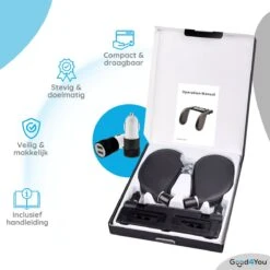 Good4You Hoofdsteun Auto - Nekkussen Auto - Hoofdsteun Auto Kinderen - Autokussen - Neksteun Auto - Volwassenen En Kinderen - Verstelbaar - Zwart -Aanbiedingen BIBS Winkel 1200x1200 3389