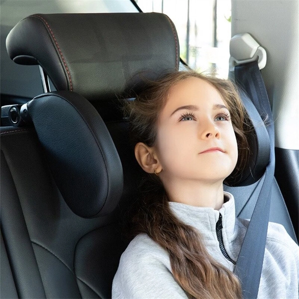 Hoofdsteun Auto - Hoofdsteun Auto Kinderen - Nekkussen Auto - Neksteun Auto - Autokussen - Volwassenen En Kinderen - Verstelbaar - Zwart 1 Hoofdsteun Auto - Hoofdsteun Auto Kinderen - Nekkussen Auto - Neksteun Auto - Autokussen - Volwassenen En Kinderen - Verstelbaar - Zwart