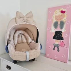 Wazzhappening - Maxi Cosi Hoes Set Bobbie - Karamel - Wafel - Badstof - Autostoelhoes -Aanbiedingen BIBS Winkel 1200x1200 3404