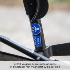 ABC Design Duo Kinderwagen Twin Circle Line - Inclusief Regenhoes - Woven Graphite -Aanbiedingen BIBS Winkel 1200x1200 3439