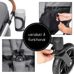 Hauck UpTown Buggy - Met één Hand Opvouwbaar - Grijs -Aanbiedingen BIBS Winkel 1200x1200 3493