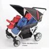 Familidoo Lidoo Star Bb Plus 4 Zits Wandelwagen L Buggy L Kinderwagen 4 Plekken Geschikt Voor 2 Newborn Baby's