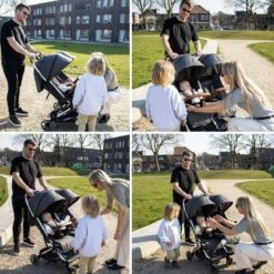 Deryan Luxe Rolo X2 Dubbele Buggy - Duo Buggy - Grijs -Aanbiedingen BIBS Winkel 1200x1200 3570