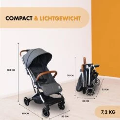 Deryan Rolo Luxe Lichtgewicht Buggy - Grijs -Aanbiedingen BIBS Winkel 1200x1200 3628