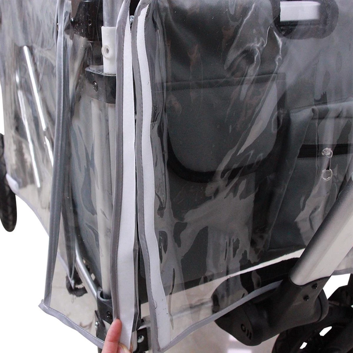 FUXTEC Regenhoes Transparant Voor Bolderkar CTL900 3 FUXTEC Regenhoes Transparant Voor Bolderkar CTL900 - Afbeelding 3