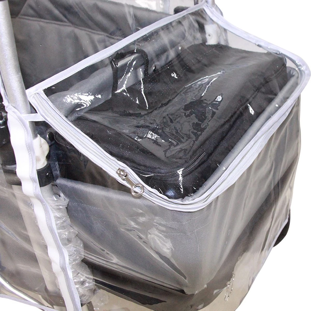 FUXTEC Regenhoes Transparant Voor Bolderkar CTL900 4 FUXTEC Regenhoes Transparant Voor Bolderkar CTL900 - Afbeelding 4