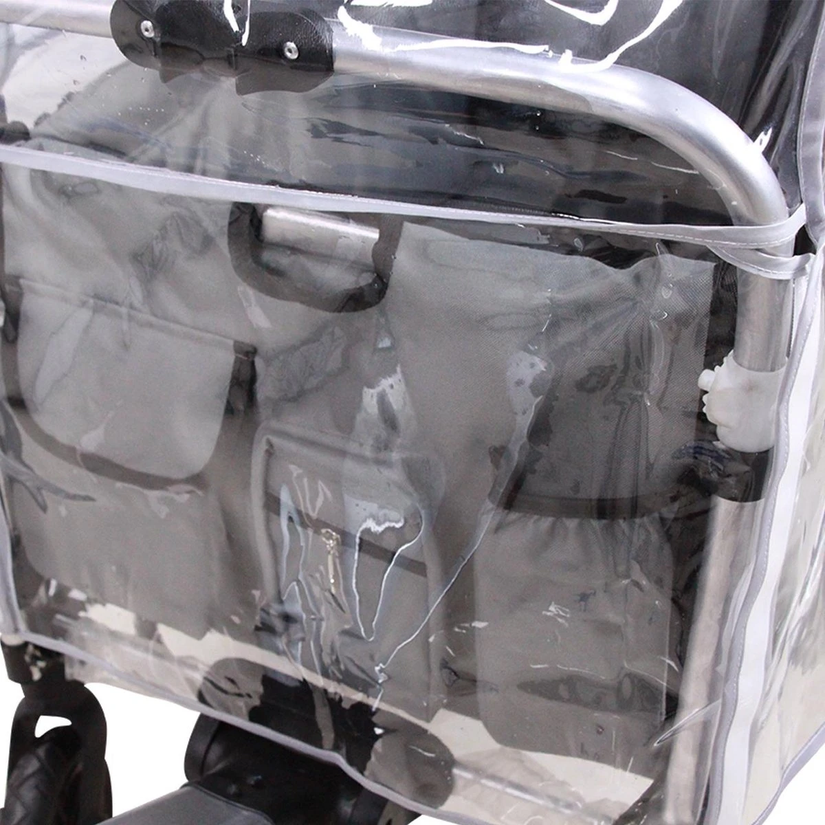 FUXTEC Regenhoes Transparant Voor Bolderkar CTL900 5 FUXTEC Regenhoes Transparant Voor Bolderkar CTL900 - Afbeelding 5