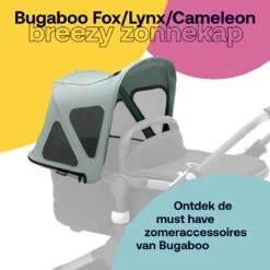 Bugaboo Fox3/Cameleon3 Breezy Zonnekap - Pine Green -Aanbiedingen BIBS Winkel 1200x1200 3864
