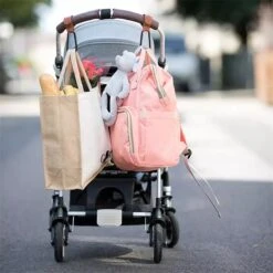 Jinius ® - Boodschappen Haak - Kinderwagen Tassenhaakjes - Haakjes Voor Tassen - Buggy Haakjes - Bruin - Set Van 2 -Aanbiedingen BIBS Winkel 1200x1200 3867