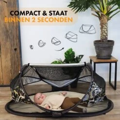 Deryan Baby Luxe Campingbedje – Inclusief Zelfopblaasbare Matras - Zoo -Aanbiedingen BIBS Winkel 1200x1200 3925
