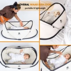 Deryan Infant BabyBox Campingbedje - Baby Klamboe - Cream -Aanbiedingen BIBS Winkel 1200x1200 3945