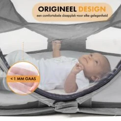 Deryan Baby Luxe Campingbedje – Inclusief Zelfopblaasbare Matras - Zwart -Aanbiedingen BIBS Winkel 1200x1200 3947