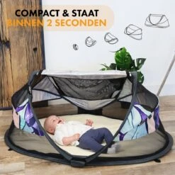 Deryan Baby Luxe Campingbedje – Inclusief Zelfopblaasbare Matras - Story -Aanbiedingen BIBS Winkel 1200x1200 3997