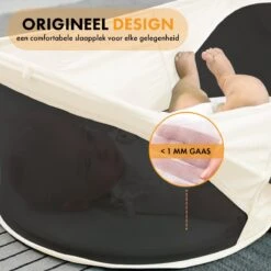 Deryan Infant Deluxe BabyBox Campingbedje - Cream + Inclusief Matras En Klamboe -Aanbiedingen BIBS Winkel 1200x1200 4009