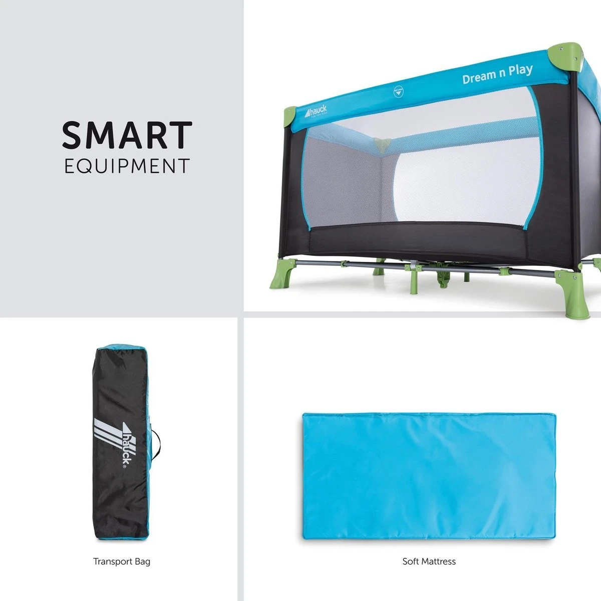 Hauck Dream N Play Campingbedje - Waterblue 7 Hauck Dream N Play Campingbedje - Waterblue - Afbeelding 7