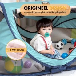 Deryan Peuter Luxe Campingbedje – Inclusief Zelfopblaasbare Matras - Ocean -Aanbiedingen BIBS Winkel 1200x1200 4020