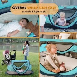 Deryan Peuter Luxe Campingbedje – Inclusief Zelfopblaasbare Matras - Ocean -Aanbiedingen BIBS Winkel 1200x1200 4021