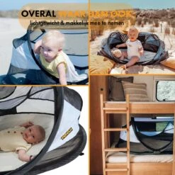 Deryan Baby Luxe Campingbedje – Inclusief Zelfopblaasbare Matras - Blue -Aanbiedingen BIBS Winkel 1200x1200 4026