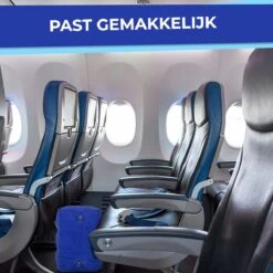 Merkloos Voetensteun - Vliegtuigbedje - Premium Quality - Reisbedje - 3 Hoogtestanden - Vliegtuig Kussen - Voetenbankje Of Poef - Met Opbergzakje & Pomp - Grijs -Aanbiedingen BIBS Winkel 1200x1200 4074