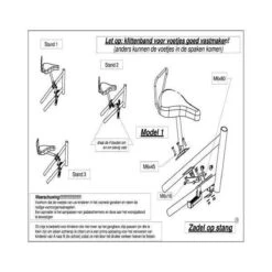 Zadel Op Stang Model 1 Kinderzitje Voor Damesfiets Met 2 Dunne Stangen - Nooit Meer Zwaar Sturen -Aanbiedingen BIBS Winkel 1200x1200 4084