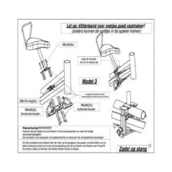 Zadel Op Stang Model 3 Kinderzitje Voor Damesfiets Met Dubbele Stang Met Dikke Onderbuis - Nooit Meer Zwaar Sturen -Aanbiedingen BIBS Winkel 1200x1200 4166