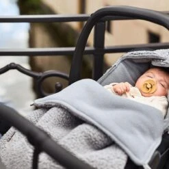 Jollein Voetenzak Voor Autostoel & Kinderwagen - Teddy - Storm Grey -Aanbiedingen BIBS Winkel 1200x1200 4238