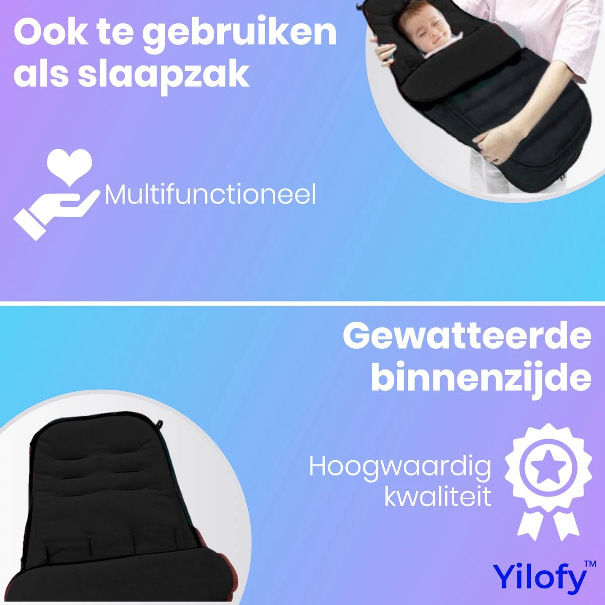 Yilofy Universele Luxe Voetenzak Babywagen & Autostoel Zwart Buggy Kinderwagen Voetzak 9 Yilofy Universele Luxe Voetenzak Babywagen & Autostoel Zwart Buggy Kinderwagen Voetzak - Afbeelding 9