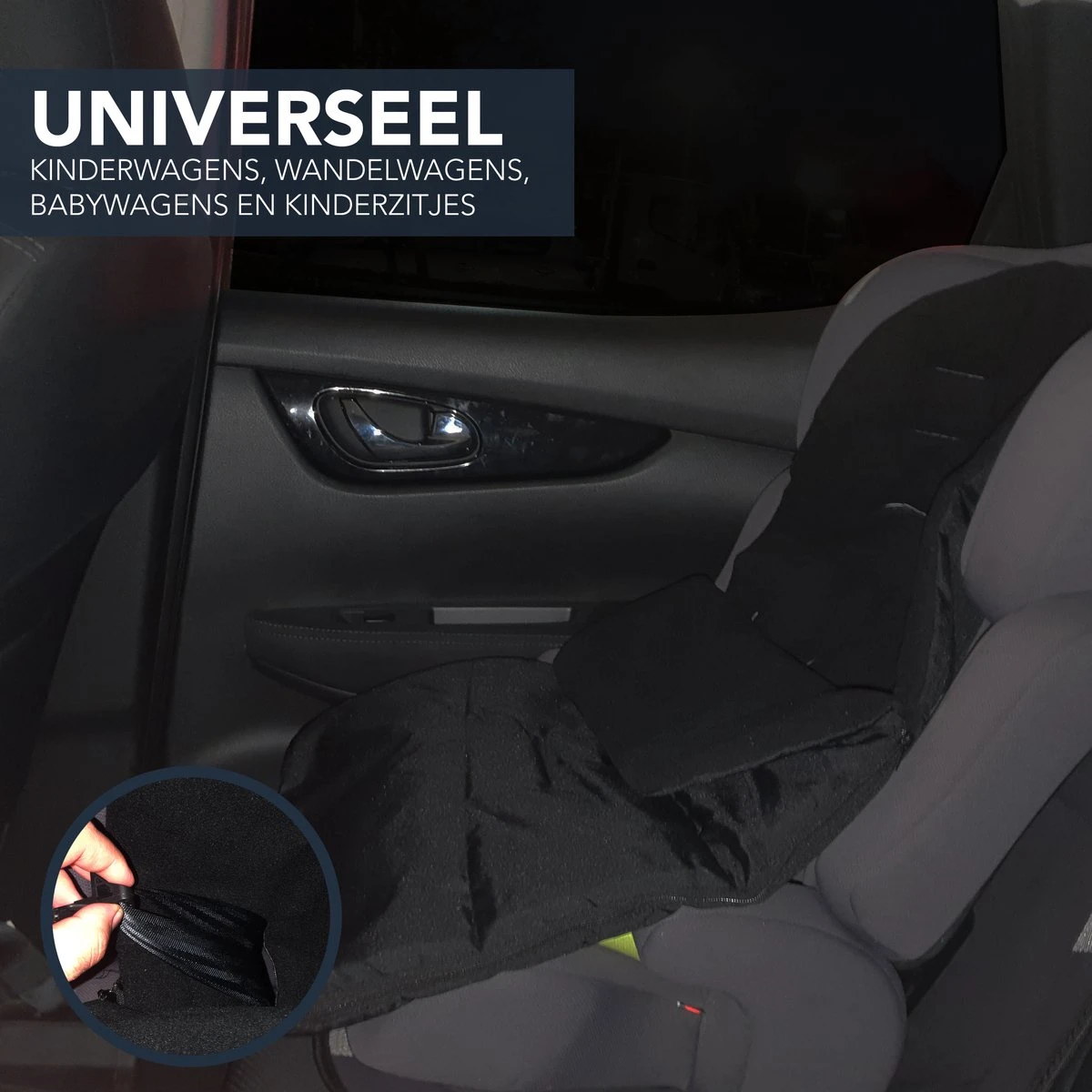 Achaté Voetenzak - Voor Kinderwagen Of Stoeltje – Baby Slaapzak - Autostoel - Zwart 5 Achaté Voetenzak - Voor Kinderwagen Of Stoeltje – Baby Slaapzak - Autostoel - Zwart - Afbeelding 5