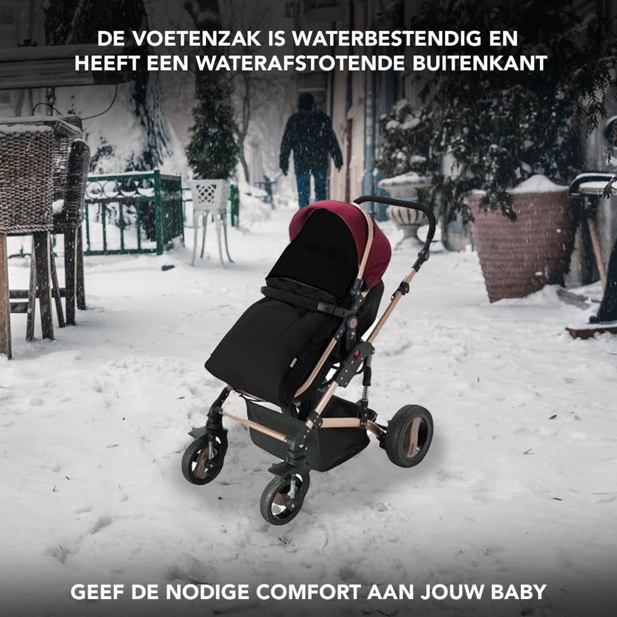 Achaté Voetenzak - Voor Kinderwagen Of Stoeltje – Baby Slaapzak - Autostoel - Zwart 8 Achaté Voetenzak - Voor Kinderwagen Of Stoeltje – Baby Slaapzak - Autostoel - Zwart - Afbeelding 8
