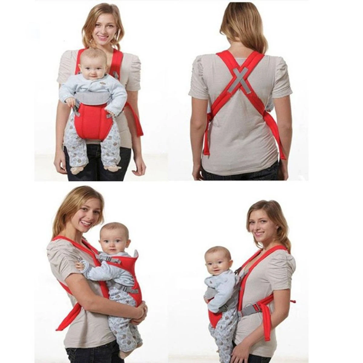 Baby Carrier - Draagzak - Oranje 2 Baby Carrier - Draagzak - Oranje - Afbeelding 2
