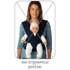 Babylonia Draagdoek - Tricot-Slen - Jeansblauw -Aanbiedingen BIBS Winkel 1200x1200 4362