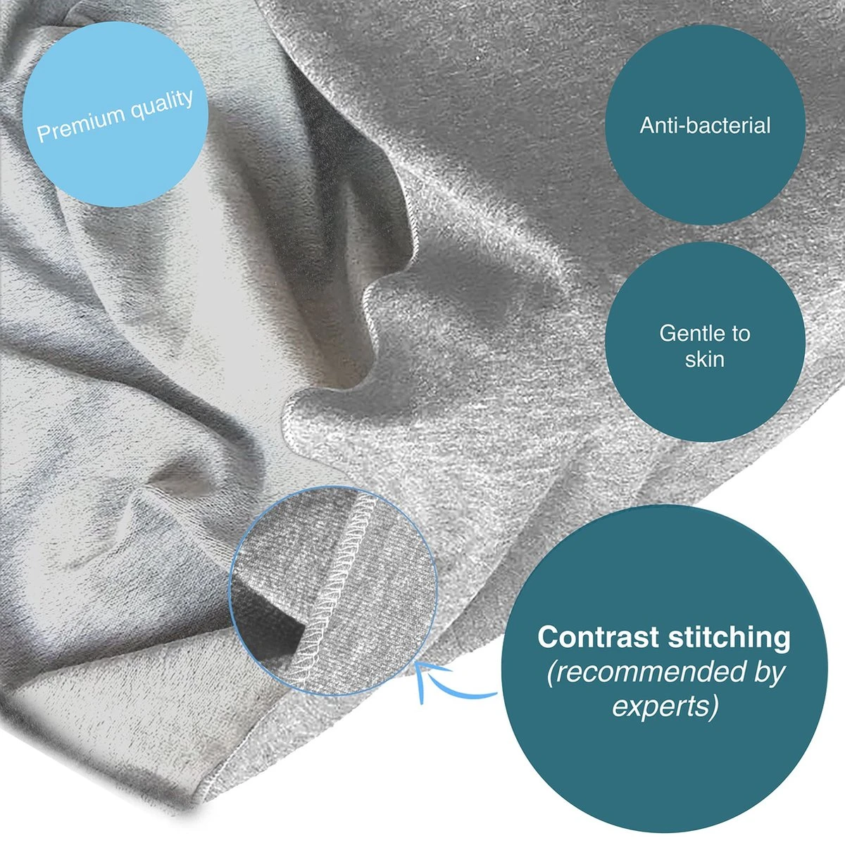 Makimaja Baby Sling - Licht Grijs - Hoge Kwaliteit 100% Natuurlijk Katoen Baby Sling - Baby Sling Pasgeborenen En Baby's Tot 15 Kg - Plus Inclusief: Baby Slabbetje 4 Makimaja Baby Sling - Licht Grijs - Hoge Kwaliteit 100% Natuurlijk Katoen Baby Sling - Baby Sling Pasgeborenen En Baby's Tot 15 Kg - Plus Inclusief: Baby Slabbetje - Afbeelding 4