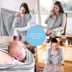 Makimaja Baby Sling - Licht Grijs Met Sterren - Hoge Kwaliteit 100% Natuurlijk Katoen Baby Sling - Baby Sling Pasgeborene En Baby's Tot 15 Kg - Plus Inclusief: Baby Slabbetje 9 Makimaja Baby Sling - Licht Grijs Met Sterren - Hoge Kwaliteit 100% Natuurlijk Katoen Baby Sling - Baby Sling Pasgeborene En Baby's Tot 15 Kg - Plus Inclusief: Baby Slabbetje -Aanbiedingen BIBS Winkel 1200x1200 4483
