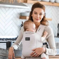 ROOKIE Baby Premium Draagzak- Design Buikdrager - Comfortabel En Ergonomisch - Pasgeboren Babydrager - Peuterdrager - Biologisch Katoen - Super Zacht - Unisex: Voor Mama En Papa (Beige) -Aanbiedingen BIBS Winkel 1200x1200 4506