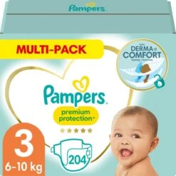 Pampers® Pampers Premium Protection Luiers - Maat 3 (6-10 Kg) - 204 Stuks - Multi-Pack