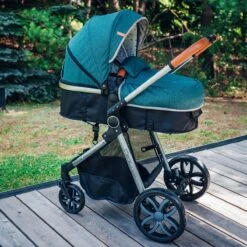 MoMi Kinderwagen - Compacte 2 In 1 Combiwagen - Limuru - Groen (geschikt Van 0-3 Jaar) -Aanbiedingen BIBS Winkel 1200x1200 4550