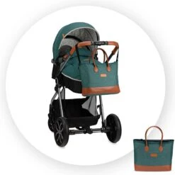 MoMi Kinderwagen - Compacte 2 In 1 Combiwagen - Limuru - Groen (geschikt Van 0-3 Jaar) -Aanbiedingen BIBS Winkel 1200x1200 4552