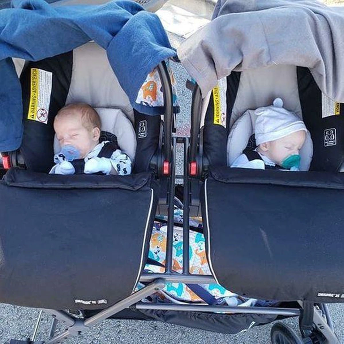 Joovy Twin Roo Kinderwagen + Maxi Cosi Adapter 4 Joovy Twin Roo Kinderwagen + Maxi Cosi Adapter - Afbeelding 4