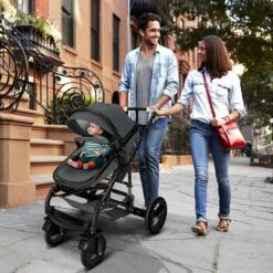 KIDUKU- 3 In 1 Combi-kinderwagen- Antraciet/zwart Buggy Incl. Autostoeltje-regenhoes- Inklapbaar -Aanbiedingen BIBS Winkel 1200x1200 4669