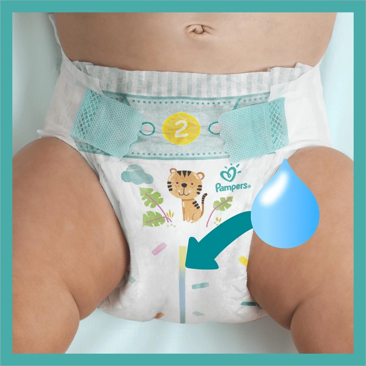Pampers® Pampers Baby Dry Maat 2 - 37 Luiers 10 Pampers® Pampers Baby Dry Maat 2 - 37 Luiers - Afbeelding 10